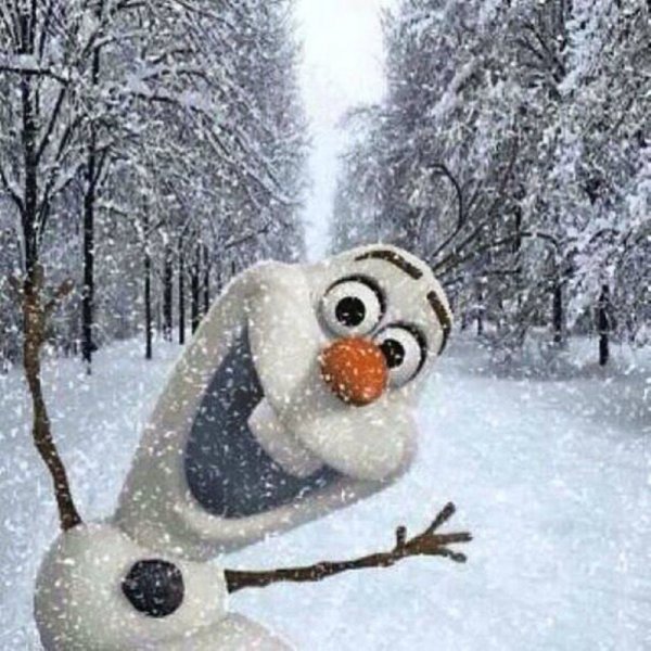 Смайлики с первым снегом