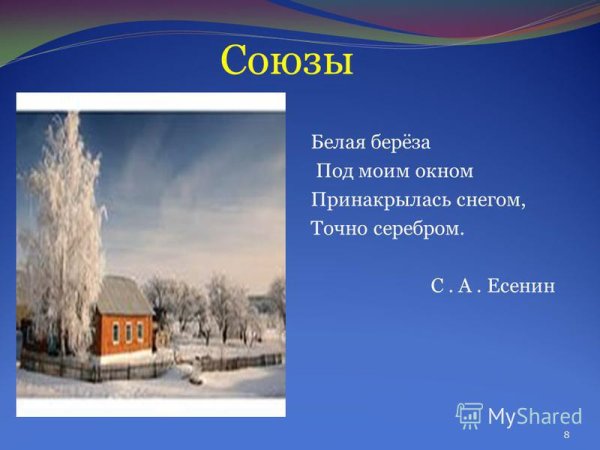 Белая берёза под моим окном Принакрылась