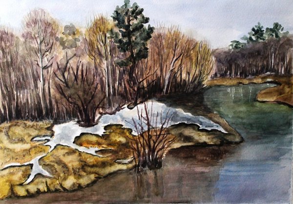 Тютчев весенние воды картина