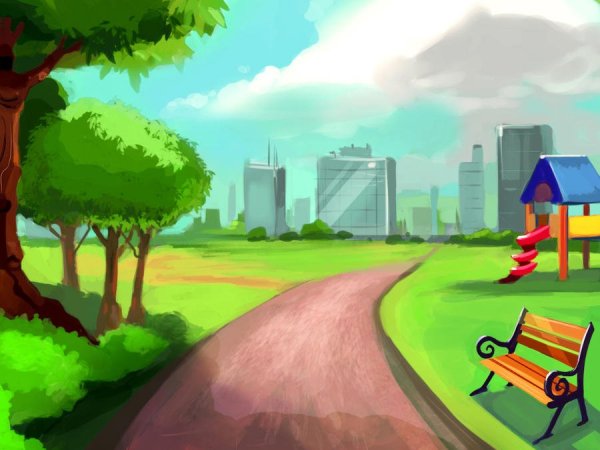 Парк иллюстрация