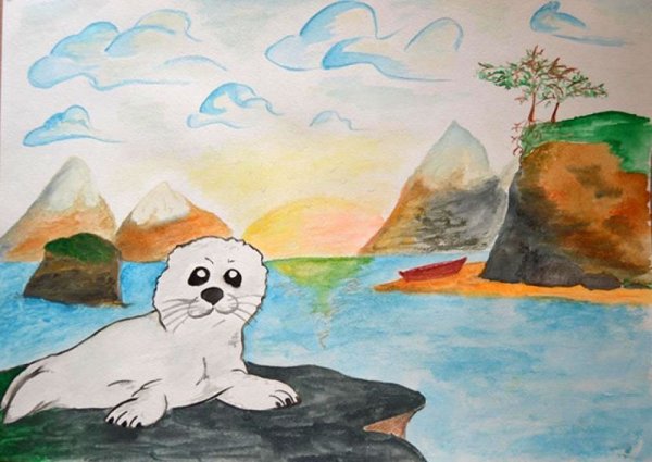 Байкал для рисования