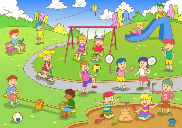 Игры на детской площадке