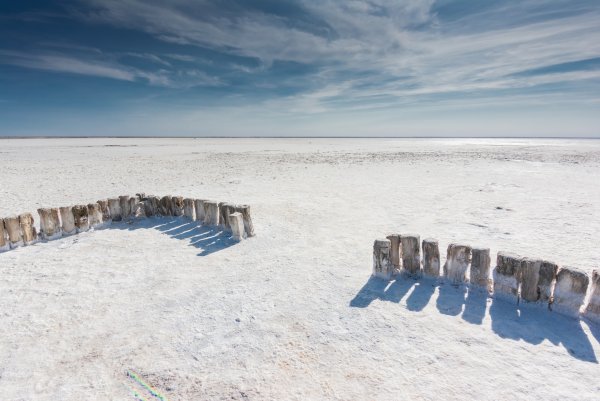 Соленое озеро в Волгоградской области