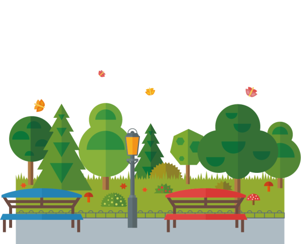 Парк векторное изображение