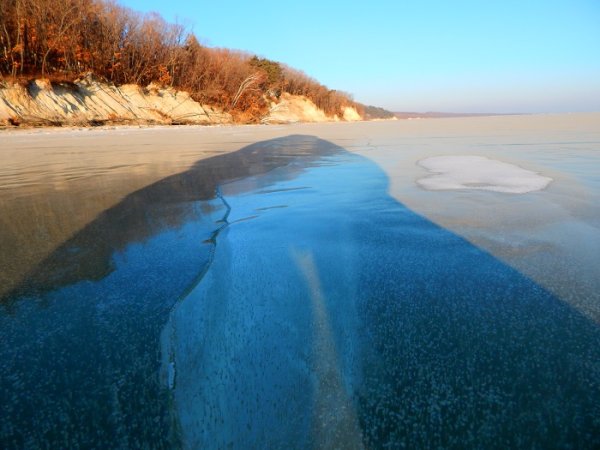 Озеро ханка зимой