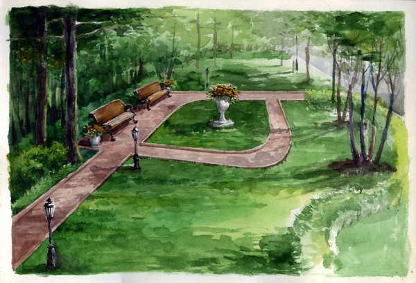 Сквер рисунок