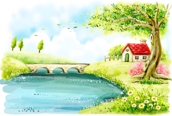 Речка домик детям