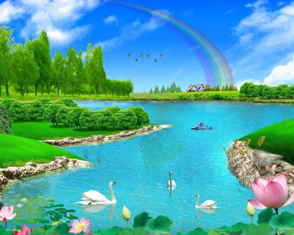 Сказочная речка для детей