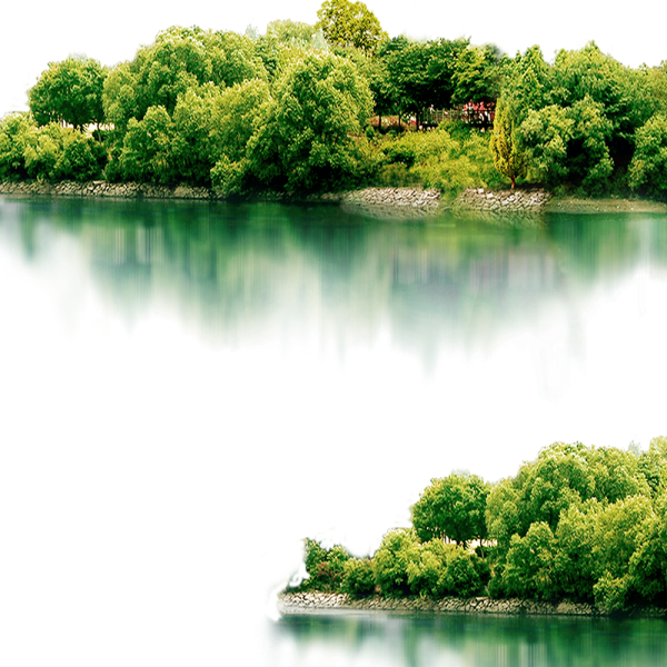 Водоем на прозрачном фоне