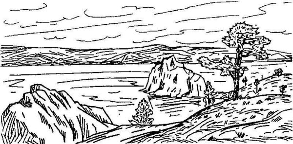 Байкал раскраска для детей