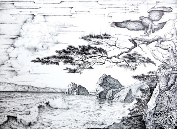 Байкал" художник Жидяев.