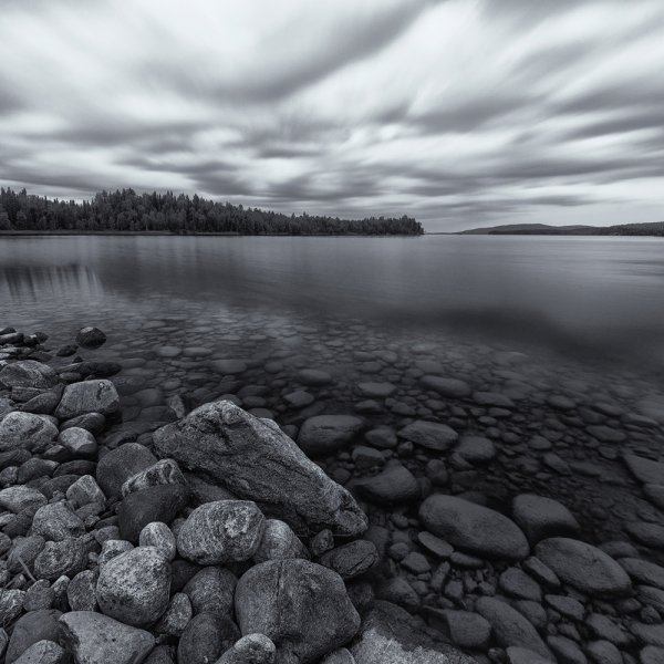 Черно белый пейзаж