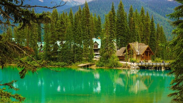 Фахверк Швейцария горы озеро лес