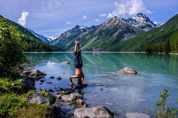 Утро в горах Алтая