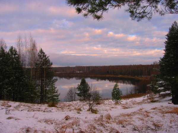 Светлояр озеро Нижегородская область осенью