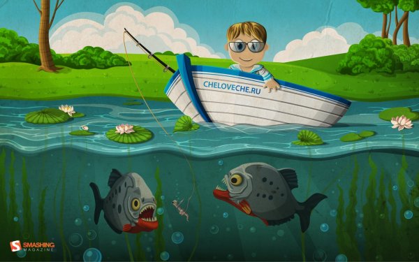 Рыбалка из мультика
