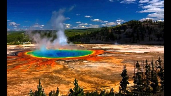 Озеро утренней славы национальный парк Yellowstone