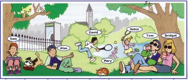 Описание картинки в present cont