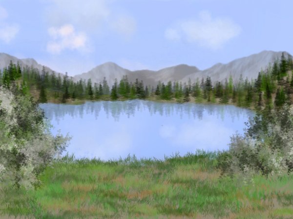 Дети на озере