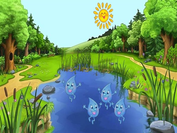 Дети на озере