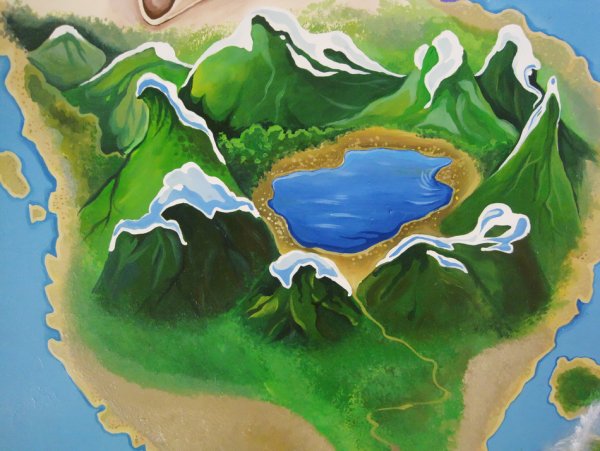 Озеро рисунок