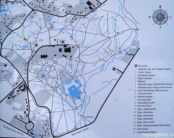 План схема Шуваловского парка