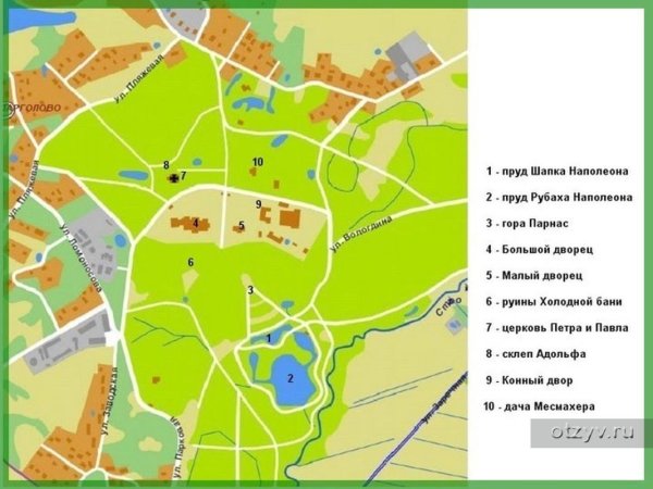 Шуваловский парк Санкт-Петербург карта парка