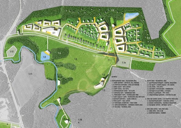 Рекреационная зона план