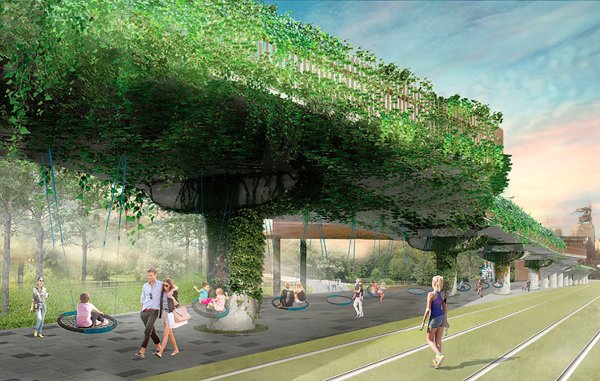 Нью Йорк парк монорельс