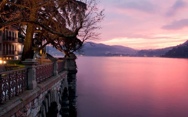 Озеро Комо Италия осень