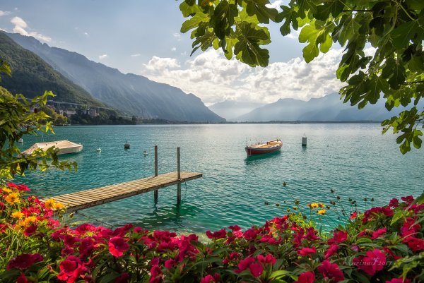 Женевское озеро Монтре