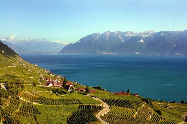 Озеро Леман в Швейцарии