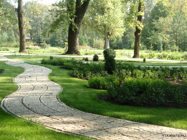 Дорожки и тропинки в Святогорский парке