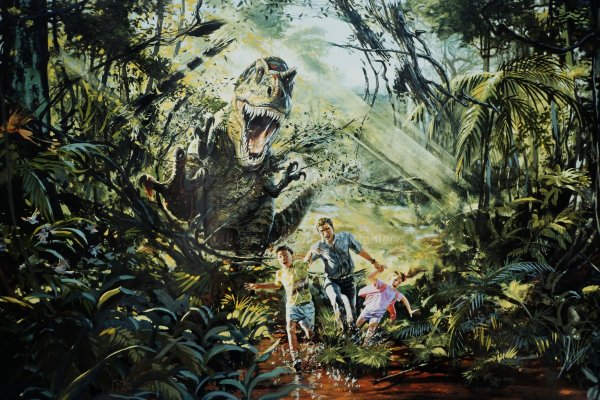Концепт арт Jurassic Park
