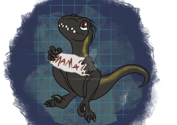 Блу и идораптр арт парк Юрского периода динозавры