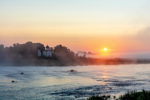 Чудское озеро рассвет