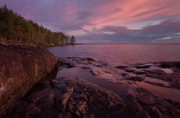 Онежское озеро Петрозаводск Карелия