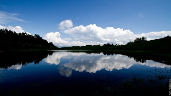 Озеро зеркальное Назаровский район