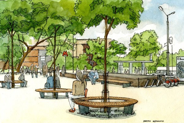 Эскиз парка