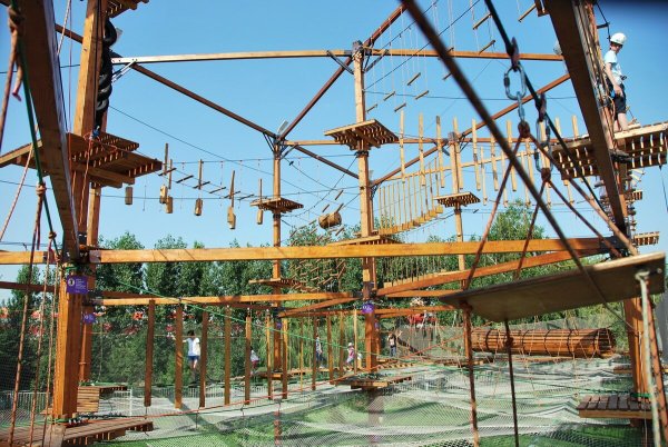 Веревочный городок Панда парк в Москве