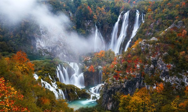 Водопады Хорватии Плитвицкие