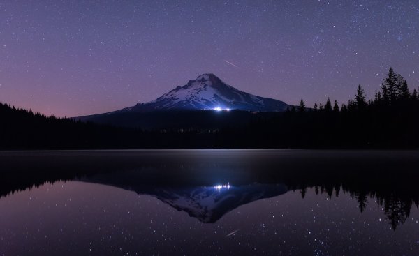 Обои горы ночь