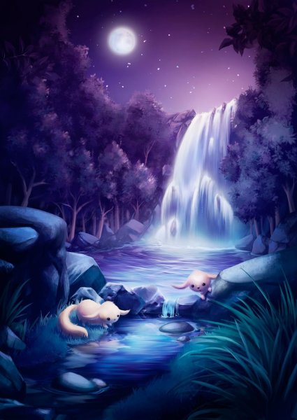 Лунное озеро коты Воители