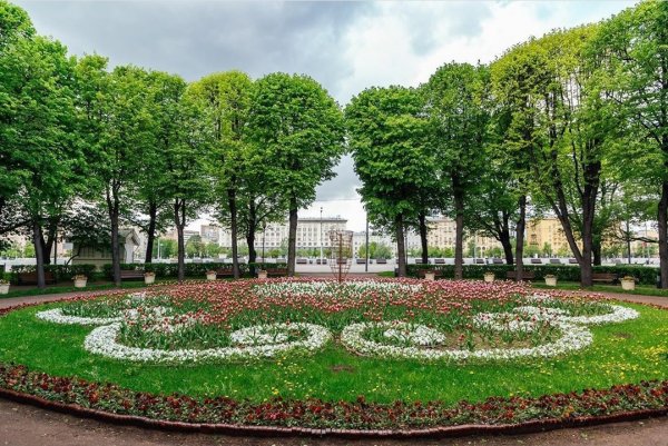 Парк Горького цветники