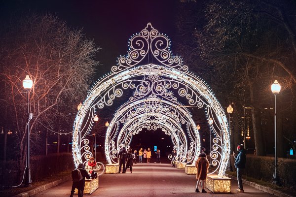 Измайловский парк Новогодняя иллюминация