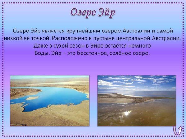 Эйр-Норт самое большое озеро Австралии