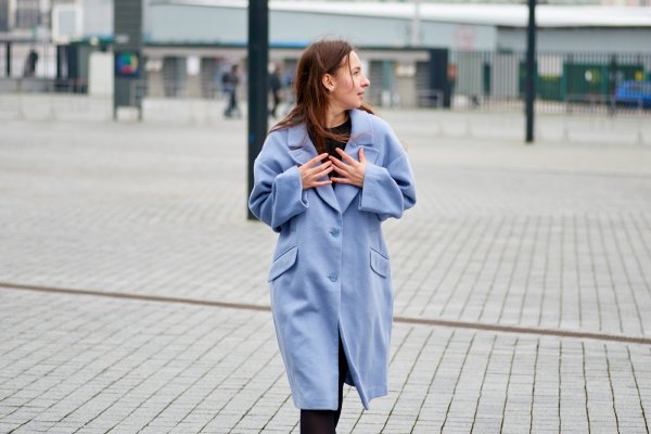 Пальто кокон