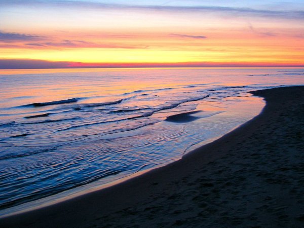 Озеро Мичиган Северная Америка