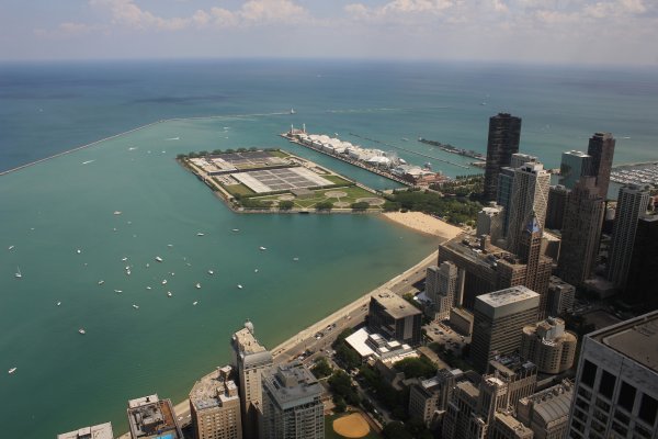 Озеро Мичиган побережье Чикаго