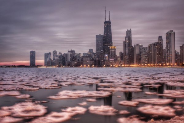 Чикаго Иллинойс озеро Мичиган